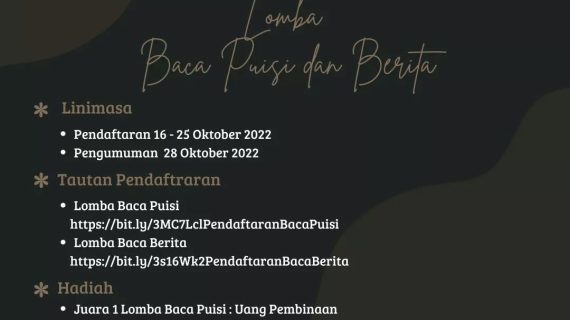 PERAYAAN BULAN BAHASA DAN SASTRA TAHUN 2022