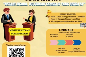 Kompetisi Debat Mahasiswa dengan tema “Berani Bicara, Wujudkan Generasi Yang Berdaya”