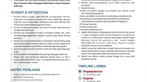 Pesta Literasi Pemuda Pacitan Dalam Merawat Kebhinekaan